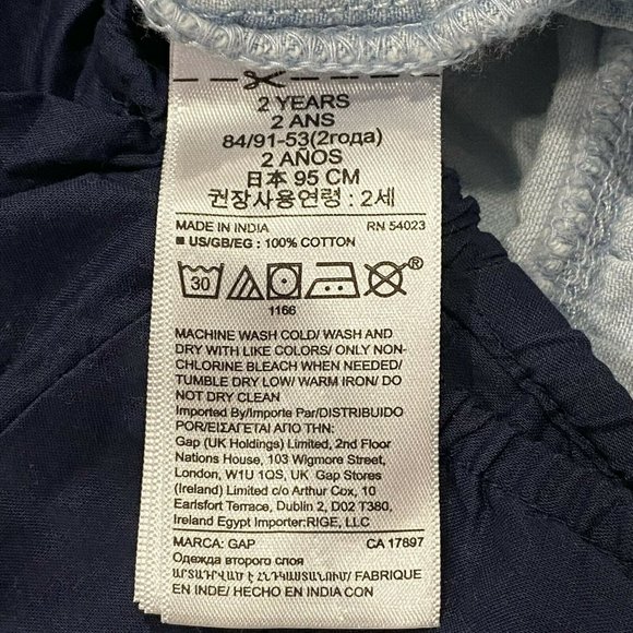 NWT GAP Baby Girl Tiered Ruffle Summer Dress Sz 2T Light Blue Sleeveless #576335 - Picture 4 of 7